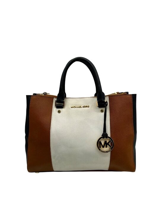 Michael Kors Handbags - Michael Kors Large Leather Tri-Color Sutton Tote Bag